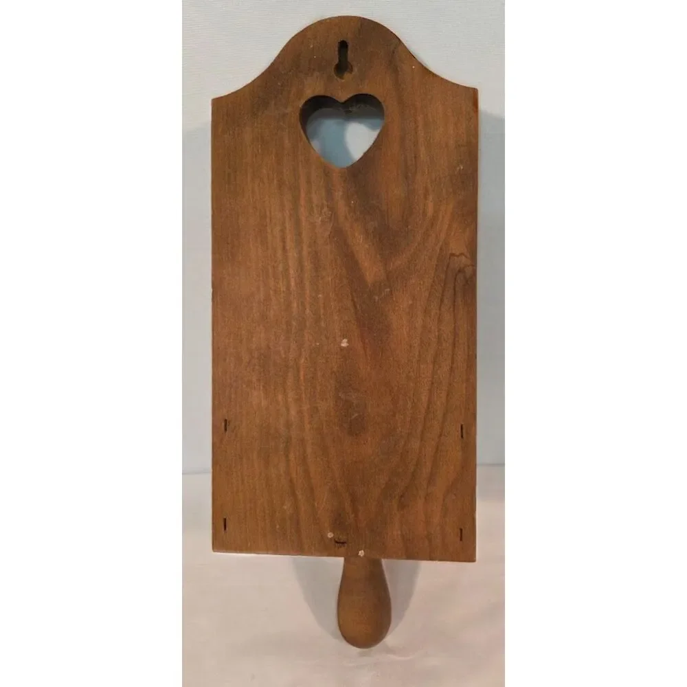 Rustic Wooden Heart Wall Candle Sconce Taper Holder